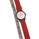 Coach  Silver-tone Rubber Band Ladies Wristlet Watch Photo 6