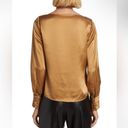 Cinq à Sept  Taylee Cowlneck Silk Blouse size XL Extra LARGE cinnamon Photo 3