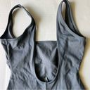 SKIMS NWT  Sculpting swim Tank one piece Gunmetal size small Photo 4