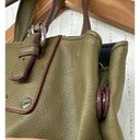 Tommy Hilfiger  Shoulder Bag Olive Green Leather Vintage 90s Y2K Lined Purse Photo 3