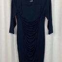 A pea in the pod  Navy Blue Ruched Body Con Maternity Dress Sz.M NWT Photo 1