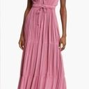 Elan Ruched Tiered Cover Up Maxi Dress X-Small PINK VIOLET  Photo 0