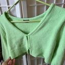 Wild Fable Soft Green Long Sleeve Cropped Button Cardigan Photo 3