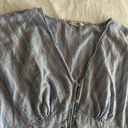 American Eagle Stripped Blouse Photo 2