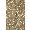 J.Jill  Love Linen 100% Linen Brown Leaf Printed Crop Pull On Pants Size Medium Photo 1