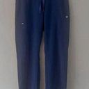 FIGS  Yola Skinny Scrub Pants Unisex Size S Navy Blue Workwear Multiple Pockets Photo 0