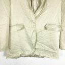 ZARA  Satin Blazer Sea Green Size Medium 2010/734/ 512 Oversized Photo 7