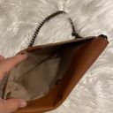 J.Crew  100% Leather Purse /Clutch tan/ brown color excellent condition Photo 6