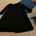 DKNY  black medium button down tunic dress Photo 2