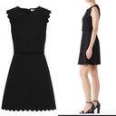 Rebecca Taylor  black scalloped mini dress Photo 2