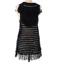 Scotch & Soda Maison Scotch Crochet Open Knit Fringe Sweater Swim Cover Up sz S Photo 1