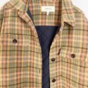 The Great. The State Park Shirt Jacket Flannel Plaid Shacket Size 1 / Small Brown Photo 9