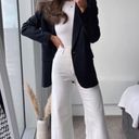 ZARA  The Marine Straight White High Rise Wide Leg Jeans Women’s 6 Bloggers Fave Photo 2