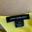 Something Navy  Yellow Long Sleeve Blouse Photo 5