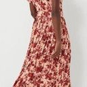 Tuckernuck  NEW Dress Floral Pleated Belted Midi Dress Azzurra Red Size XS Photo 1