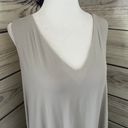 James Perse Grey Twist Back V Neck Midi Length Dress Photo 7