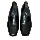 Paul Green  Pump Shoes Womens Size 9 Black Leather Block Heels Square Toe Comfort Photo 2