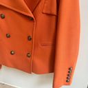 Anne Klein  Orange Double Breasted Blazer Peacoat Womens Size M Jacket Photo 3