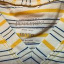 Pendleton  Stripe COTTON STRETCH V Neck‎ T SHIRT Top WHITE Yellow BLUE Women’s 1X Photo 4