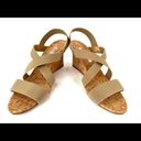 Manolo Blahnik  Terwe Elastic Cork Wedge Criss Cross Open Toe Sandals EU 40.5 Photo 8