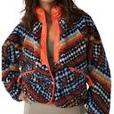 Free People Movement NWOT  printed fleece Hit the Slopes Rocky Ridge Jacket L Photo 4