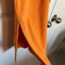 Old Navy Orange Ribbed Dress Photo 3