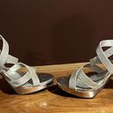 Fioni  Night Lolita Silver Womens Shoes Size 9 High Heels Sparkly Open Toe Photo 2