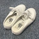 Vans White Mule Sneaker Slip On Shoes Women's 7.5 Photo 2