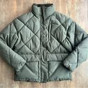 Universal Threads Universal Thread Full Zip Utility Quilted Water Resistant Puffer Green Coat Photo 0