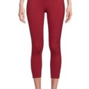 Athletic Works  Womens Performance Capri Size Large 12-14 High Waist Burgundy New Photo 3