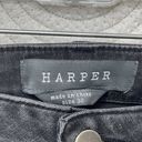 Harper  Gray Wash Skinny Jeans Split Hem Womens Size 30 Cotton Stretch Photo 3