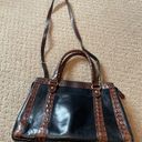 Brahmin  Black & Brown Leather Handbag Photo 9