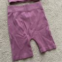 Kimberly  C Ribbed Tank Bike Short Set Mauve Size Small Photo 4