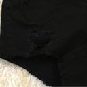 Torrid  BLACK DISTRESSED BUTTON FLY SHORTIES Photo 3