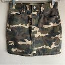 Gap  High Waist Camo Denim Mini Skirt Photo 2