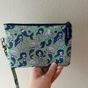 Simply Southern  teal/blue/white mermaid wristlet Photo 2