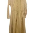 1901  midi dress shirt dress polished sophisticated cotton blend size 4 petite Photo 0