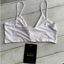 Naked Wardrobe NWT  Swim Knotted Bikini Top in White Photo 1