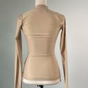 Hue NICKI STUDIOS | Nude  Stretch Zip Up Jacket Sz XS Photo 1