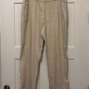 J.Jill  Linen Stretch Pants Womens Large Wide Leg Tan Elastic Waist Pockets Photo 0