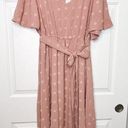 Bloomchic  NWT Swiss Dot Flutter Sleeve Dress * Mauve * 14 - 16 Photo 1