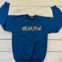 Disneyland character letters made in USA blue medium sweatshirt Photo 0