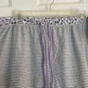 Carole Hochman  grey & white striped print casual lounge shorts, size XXL plus Photo 5