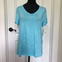 Ideology  Womens Shirt M Blue Relaxed Fit Short Sleeve Activewear Top NWT Photo 1