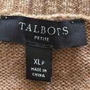 Talbots  Tan Petite Owl Sweater Knit Round Neck Pullover Long Sleeve Womens XLP Photo 7