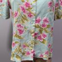 Tommy Bahama  Floral Tropical Hibiscus Button Down Shirt Silk Small Hawaiian Photo 1