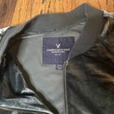 American Eagle -  velvet bomber gray/green jacket M Photo 1