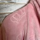 Juicy Couture  Sleepwear Women's L XL Housecoat Robe Pink Belt Crowns Barbie Y2K Photo 9