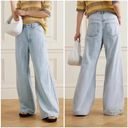 frame denim Frame Le Baggy Palazzo Jeans Womens 26 Blue Natoma Wash High Rise Wide Leg Photo 1