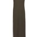 The Range  Ribbed Button Maxi Dress Olive Green XS Photo 8